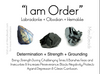 Labradorite, Obsidian & Hematite Ombre Mala Beads - "I am Order" - MeruBeads