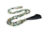 African Turquoise Mala Beads Necklace - "I am Divine" - MeruBeads