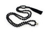 Obsidian Mala Beads Necklace - "I am Strong" - MeruBeads
