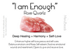 Rose Quartz Mala Beads Necklace - "I am Enough" - MeruBeads