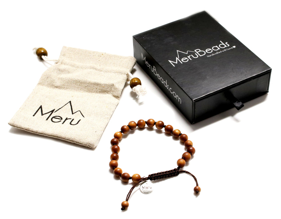 Sandalwood Mala Bracelet for Women - MeruBeads