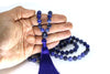 Sodalite Mala Beads Necklace - "I am Blessed" - MeruBeads