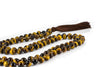 Tiger's Eye Yellow Mala Beads Necklace - "I am Lucky" - MeruBeads