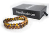 Tiger's Eye Yellow & Sandalwood Wrap Bracelet for Men - MeruBeads