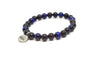Tiger's Eye Blue & Black Sandalwood Wrap Bracelet for Men - MeruBeads
